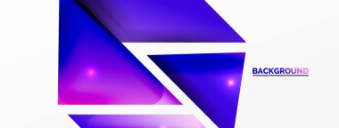 Dinamik 3d geometrik soyut arkaplan. Üçgenler ve diğer basit formlar. Duvar Kağıdı, Sancak, Arkaplan, Kart, Kitap İllüstrasyonu, İniş Sayfası