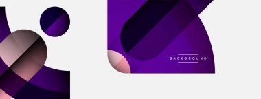 Moda şekilleri, renk minimal tasarım bileşimi, duvar kağıdı afişi veya iniş sayfası için çizgiler ve gölgeler