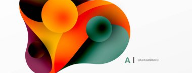 Akan geometrik şekiller, minimalist soyut arkaplanı oluşturur. Yuvarlak şekiller ve daireler. Yapay zeka teknolojisi, engelleme zinciri, iletişim için duvar kağıdı, 5G, bilim, iş