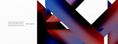 Dinamik 3d geometrik soyut arkaplan. Üçgenler ve diğer basit formlar. Duvar Kağıdı, Sancak, Arkaplan, Kart, Kitap İllüstrasyonu, İniş Sayfası