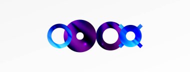 Minimum geometrik soyut arkaplan. Çember, çizgi ve yuvarlak şekiller tasarımı. Duvar kağıdı, afiş, arkaplan veya iniş için moda tekno iş şablonu