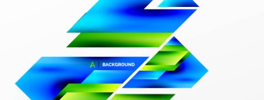 Modern trend minimalist soyut arka plan. Geometrik desen tasarımı, 3 boyutlu ve gölge efektleri. Vektör İllüstrasyonu