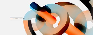 Soyut arkaplanı çember içine al. Duvar kağıdı afişi arkaplan kartı veya iniş sayfası için vektör illüstrasyonu