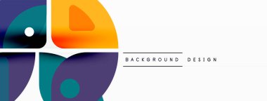 Çizgiler, kareler, daireler ve üçgenler. Duvar kağıdı, pankart, arkaplan, sunum veya iniş sayfası için Geometrik soyut arkaplan