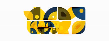 Çizgiler, kareler, daireler ve üçgenler. Duvar kağıdı, pankart, arkaplan, sunum veya iniş sayfası için Geometrik soyut arkaplan