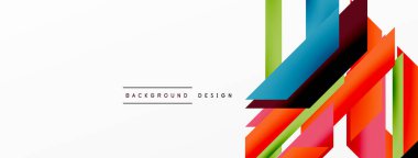 Minimum geometrik soyut arkaplan. Dinamik 3D çizgi kompozisyonu. Duvar kağıdı, afiş, arkaplan veya iniş için moda tekno iş şablonu