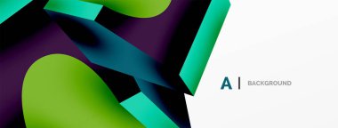 Soyut arkaplan - 3 boyutlu soyut şekil. Yapay zeka teknolojisi, engelleme zinciri, iletişim için duvar kağıdı, 5G, bilim, iş