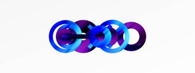 Minimum geometrik soyut arkaplan. Çember, çizgi ve yuvarlak şekiller tasarımı. Duvar kağıdı, afiş, arkaplan veya iniş için moda tekno iş şablonu