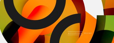 Soyut arkaplanı çember içine al. Duvar kağıdı afişi arkaplan kartı veya iniş sayfası için vektör illüstrasyonu