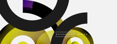 Soyut arkaplanı çember içine al. Duvar kağıdı afişi arkaplan kartı veya iniş sayfası için vektör illüstrasyonu