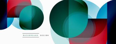 Geometrik asgari duvar kağıdı. Geometrik şekiller. Duvar kağıdı afişi veya iniş sayfası için vektör illüstrasyonu