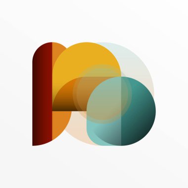 Yuvarlak üçgen çizgileri ve daireleri şekillendirir. Duvar kağıdı afişi arkaplanı veya iniş sayfası için Geometrik vektör çizimi