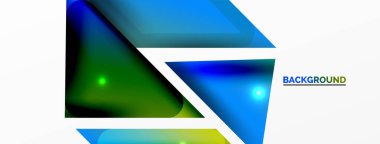 Dinamik 3d geometrik soyut arkaplan. Üçgenler ve diğer basit formlar. Duvar Kağıdı, Sancak, Arkaplan, Kart, Kitap İllüstrasyonu, İniş Sayfası