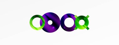 Minimum geometrik soyut arkaplan. Çember, çizgi ve yuvarlak şekiller tasarımı. Duvar kağıdı, afiş, arkaplan veya iniş için moda tekno iş şablonu