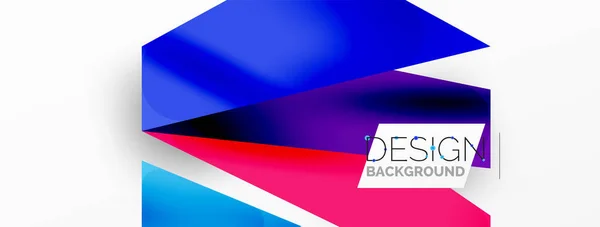 Background Abstract Overlapping Shapes Minimal Composition Vector Illustration Wallpaper Banner — Stock Vector