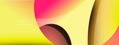 Yaratıcı geometrik duvar kağıdı. Asgari soyut arkaplan. Duvar kağıdı arkaplanı veya iniş sayfası için daire ve dalga kompozisyon vektör çizimi