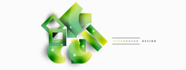 Minimum geometrik soyut arkaplan. İlkel şekiller kompozisyon arkaplanı. Duvar kağıdı, afiş, arkaplan veya iniş için moda tekno iş şablonu