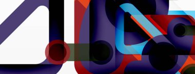 Geometrik ilkeller. Çizgiler, çemberler soyut arkaplan