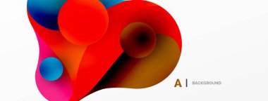 Akan geometrik şekiller, minimalist soyut arkaplanı oluşturur. Yuvarlak şekiller ve daireler. Yapay zeka teknolojisi, engelleme zinciri, iletişim için duvar kağıdı, 5G, bilim, iş