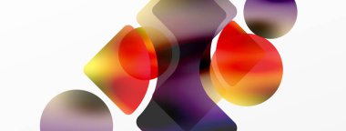 Saydam efektler geometrik soyut arkaplan. Minimalist duvar kağıdı, afiş, arkaplan veya iniş