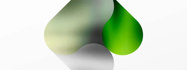 円の形と円の幾何学的抽象的な背景 ベクトルイラスト壁紙 バナー カード ブックイラスト ランディングページ — ストックベクタ