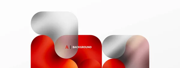円の形と円の幾何学的抽象的な背景 ベクトルイラスト壁紙 バナー カード ブックイラスト ランディングページ — ストックベクタ