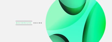 Yaratıcı geometrik duvar kağıdı. Asgari soyut arkaplan. Duvar kağıdı arkaplanı veya iniş sayfası için daire ve dalga kompozisyon vektör çizimi