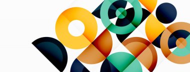 Temiz bir çember arka planı. Duvar kağıdı, pankart, arkaplan veya iniş için renkli şablon