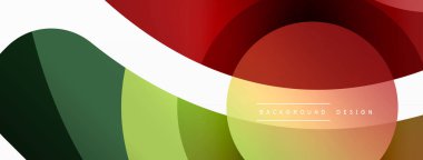 Yaratıcı geometrik duvar kağıdı. Asgari soyut arkaplan. Duvar kağıdı arkaplanı veya iniş sayfası için daire dalga ve yuvarlak şekiller kompozisyon vektör çizimi