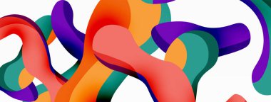 Yaratıcı geometrik duvar kağıdı. Sıvı dalga sıvısı arka planı şekillendirir. Duvar kağıdı, afiş, arkaplan veya iniş için tekno iş şablonu