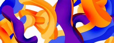 Yaratıcı geometrik duvar kağıdı. Sıçrama şekilleri kompozisyon arkaplanı. Duvar kağıdı, afiş, arkaplan veya iniş için tekno iş şablonu