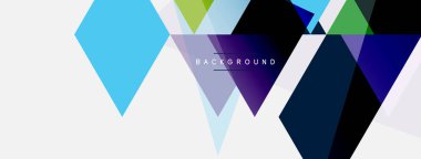 Renkli üçgen bileşimi, geometrik soyut arkaplan. Tekno veya iş konsepti, duvar kağıdı, afiş, arkaplan, iniş sayfası deseni