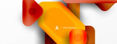 Renkli geometrik şekiller çizgiler, kareler ve üçgenler. Duvar kağıdı, pankart veya iniş sayfası için soyut arkaplan