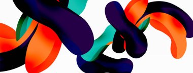 Yaratıcı geometrik duvar kağıdı. Sıçrama şekilleri kompozisyon arkaplanı. Duvar kağıdı, afiş, arkaplan veya iniş için tekno iş şablonu