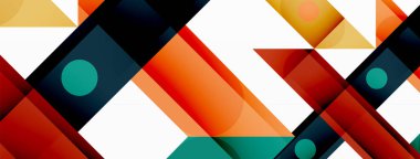 Parlak renkli düz çizgiler geometrik soyut arkaplan. Duvar kağıdı, afiş, arkaplan ya da iniş için üst üste binen çizgiler