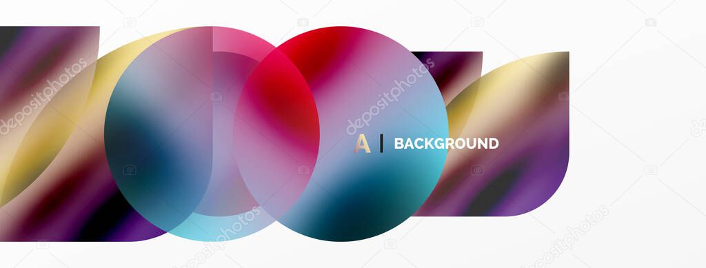 Transparent effects geometric abstract background. Minimalist wallpaper, banner, background or landing