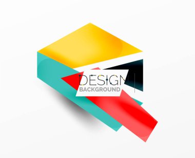 Arka plan soyut örtüşen şekiller. Duvar kağıdı afişi veya iniş sayfası için en düşük bileşim vektör ilüstrasyonuName