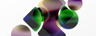 Saydam efektler geometrik soyut arkaplan. Minimalist duvar kağıdı, afiş, arkaplan veya iniş