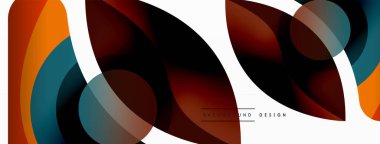 Yaratıcı geometrik duvar kağıdı. Asgari soyut arkaplan. Duvar kağıdı arkaplanı veya iniş sayfası için daire dalga ve yuvarlak şekiller kompozisyon vektör çizimi