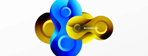 Circle Geometric Background Abstract Modern Backdrop Vector Illustration Wallpaper Banner — Stock Vector