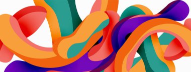 Yaratıcı geometrik duvar kağıdı. Sıvı dalga sıvısı arka planı şekillendirir. Duvar kağıdı, afiş, arkaplan veya iniş için tekno iş şablonu