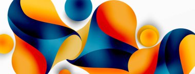 Geometrik yuvarlak şekiller ve soyut çemberler. Yapay zeka teknolojisi, engelleme zinciri, iletişim için duvar kağıdı, 5G, bilim, iş