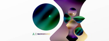 Saydam efektler geometrik soyut arkaplan. Minimalist duvar kağıdı, afiş, arkaplan veya iniş