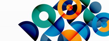 Temiz bir çember arka planı. Duvar kağıdı, pankart, arkaplan veya iniş için renkli şablon