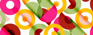 Temiz bir çember arka planı. Duvar kağıdı, pankart, arkaplan veya iniş için renkli şablon