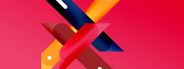 Arka plan çakışan hatlar. Dinamik çizgiler soyut duvar kağıdı. Duvar kağıdı afişi veya iniş sayfası için düz satır kompozisyon vektör ilüstrasyonuName