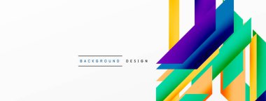 Minimum geometrik soyut arkaplan. Dinamik 3D çizgi kompozisyonu. Duvar kağıdı, afiş, arkaplan veya iniş için moda tekno iş şablonu