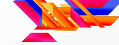 Minimum geometrik soyut arkaplan. Dinamik 3D çizgi kompozisyonu. Duvar kağıdı, afiş, arkaplan veya iniş için moda tekno iş şablonu