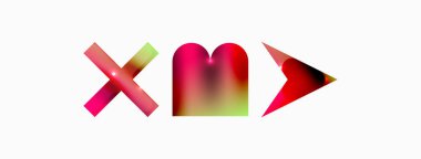 Minimum geometrik soyut arkaplan. İlkel şekiller kompozisyon arkaplanı. Duvar kağıdı, afiş, arkaplan veya iniş için moda tekno iş şablonu