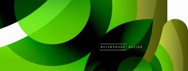 Yaratıcı geometrik duvar kağıdı. Asgari soyut arkaplan. Duvar kağıdı arkaplanı veya iniş sayfası için daire dalga ve yuvarlak şekiller kompozisyon vektör çizimi